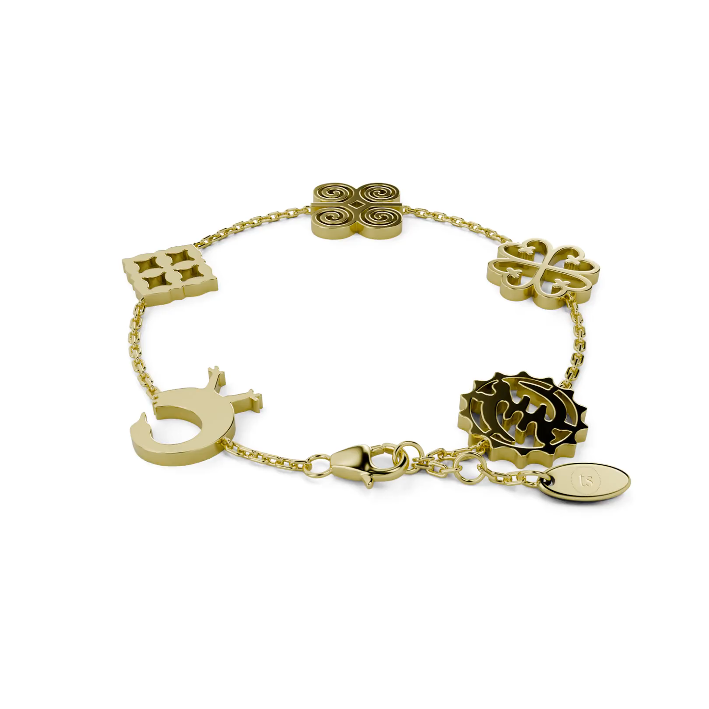 Adinkra Charm Bracelet
